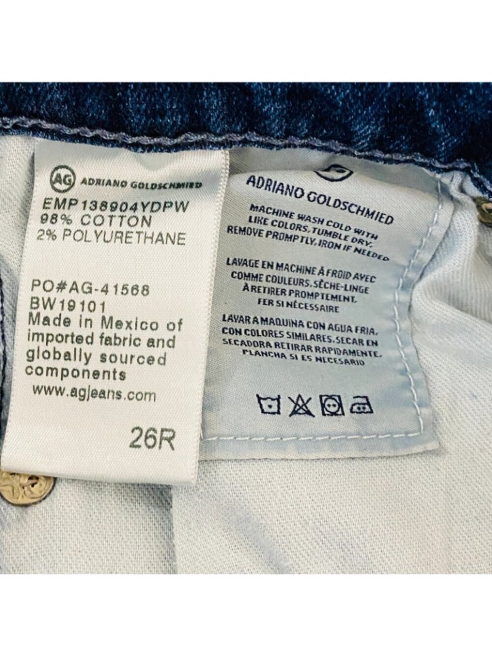 AG Adriano Goldschmied The Legging Super Skinny Ankle Womens Jeans 26 R - Picture 9 of 9